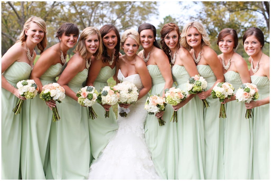 pistachio bridesmaid dresses