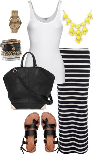 Wonderful Polyvore Combinations With Maxi Skirts