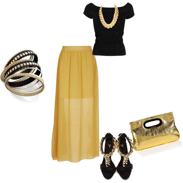 Wonderful Polyvore Combinations With Maxi Skirts